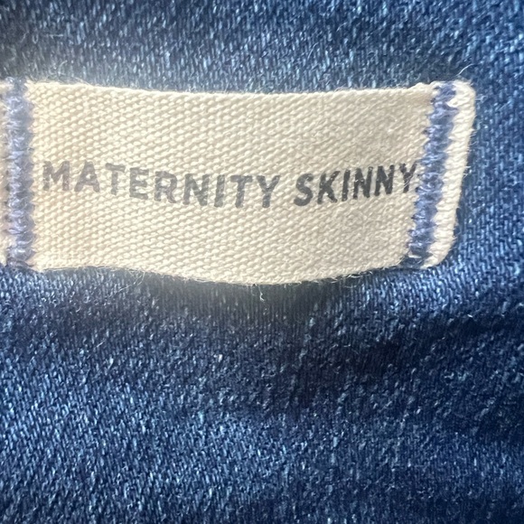 2 madewell Maternity Skinny black and blue jeans - Picture 4 of 16